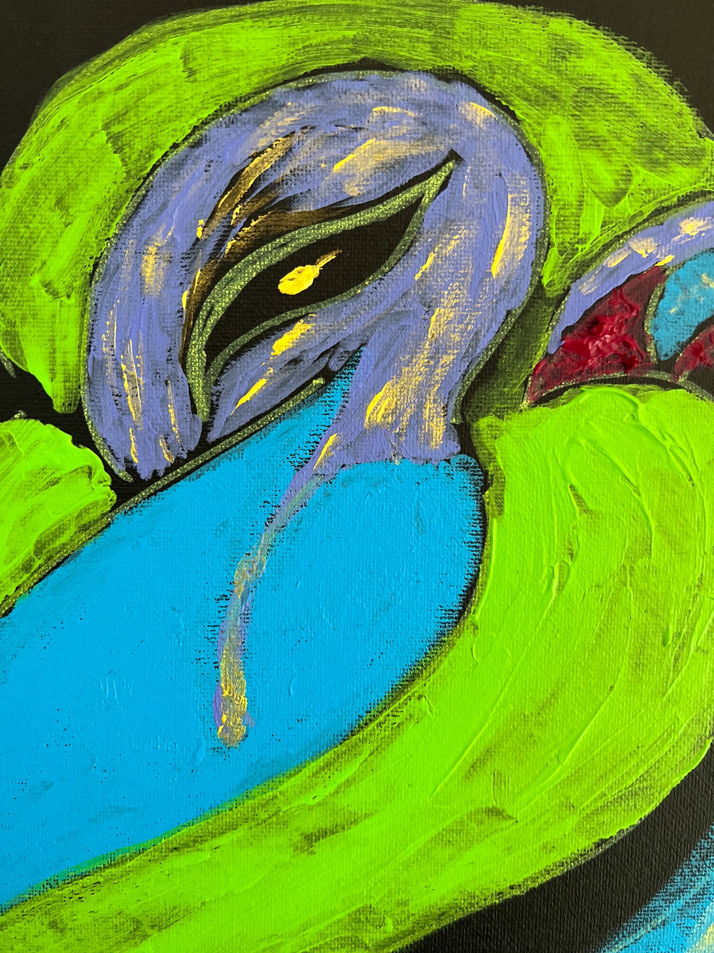 Party animals: Stork