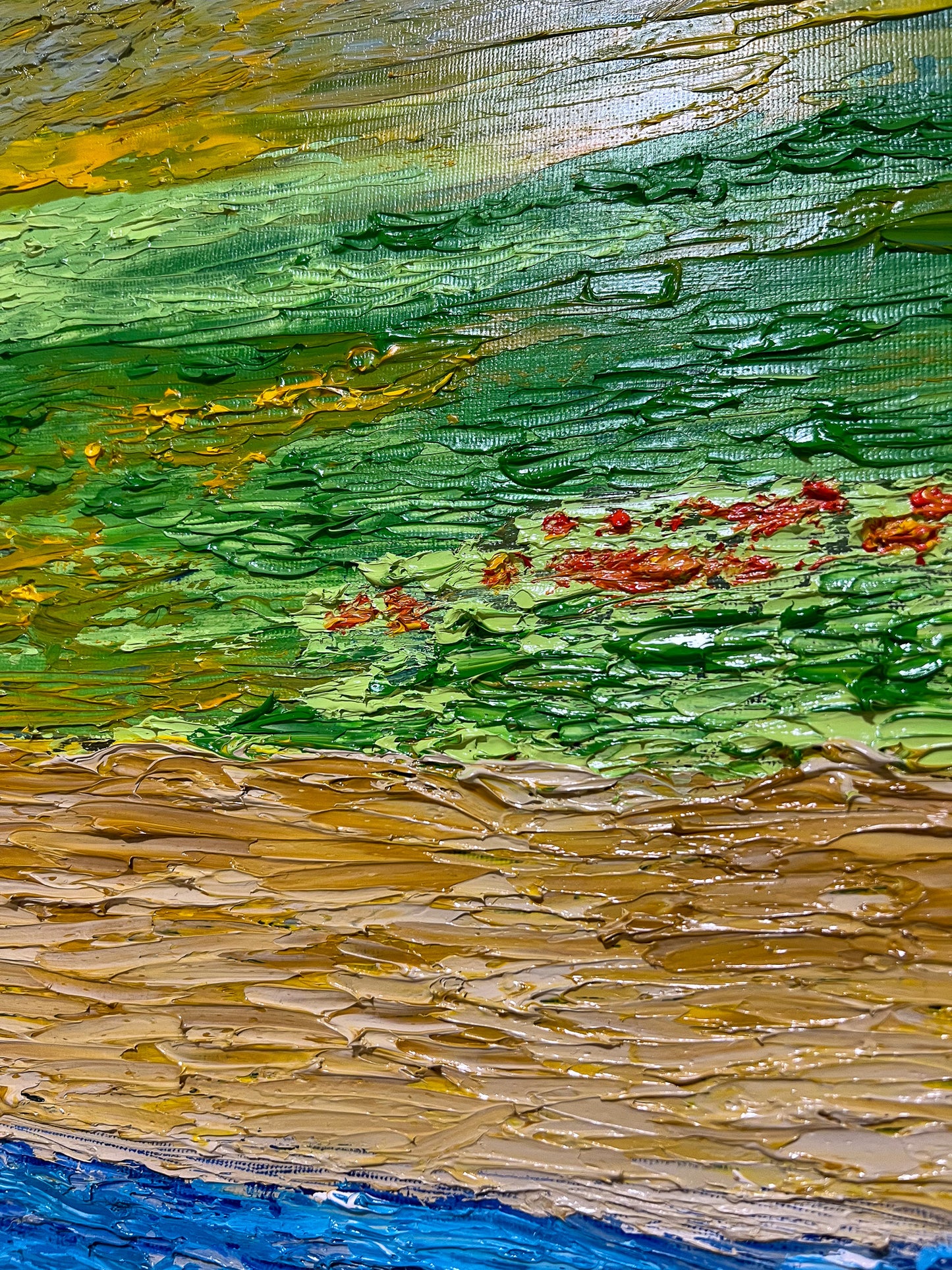 Side of the lake, spring